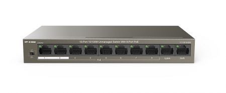 F1110P-8-63W Неуправляемый PoE коммутатор с 8 портами PoE и 2 Гигабитными портами Фото