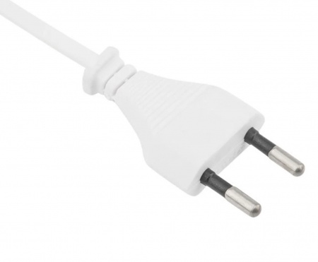 Шнур сетевой, вилка плоская без розетки, кабель 2x0.5 мм², длина 1,5 метра, белый REXANT Фото Шнур сетевой, вилка плоская без розетки, кабель 2x0.5 мм², длина 1,5 метра, белый REXANT Фото