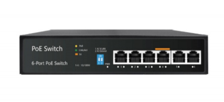 AT-NS-4P2-65 (3F) 6 портовый РoЕ коммутатор неуправляемый с функцией watchdog Фото