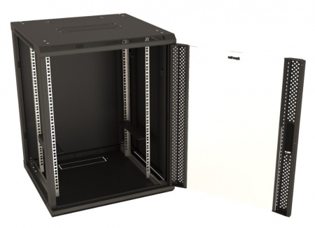 Hyperline TWB-0666-GP-RAL9004 Шкаф настенный 19-дюймовый (19