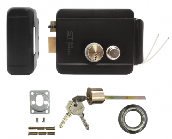 ST-EL-03(N/2C/B/PS)(ЧЕРНЫЙ) Замок электромеханический Фото