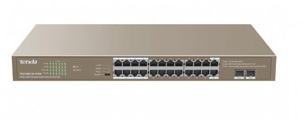 TEG1126P-24-410W 24-портовый неуправляемый коммутатор PoE Фото