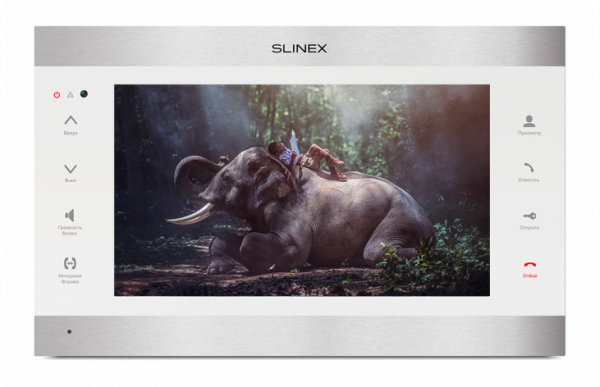 SLINEX SL-10IPTHD Silver+White, цветной видеодомофон 10'' Фото SLINEX SL-10IPTHD Silver+White, цветной видеодомофон 10'' Фото