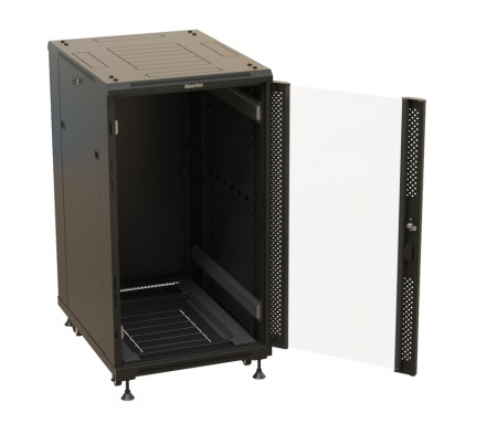 Hyperline TTBR-2768-AS-RAL9004 Шкаф напольный 19-дюймовый Фото