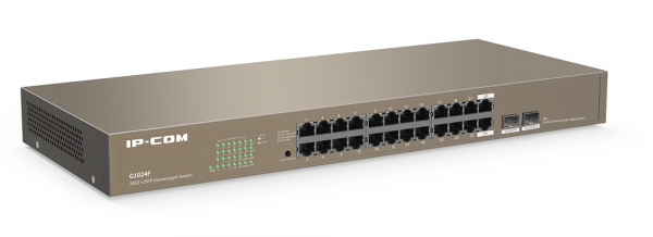 G1024F Неуправляемый коммутатор с 24-ю гигабитными портами и 2-мя гигабитными комбо SFP портами Фото