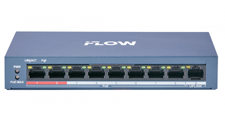 F-SW-EU209POE-V/L POE-коммутатор неуправляемый с грозозащитой 6кВ Фото