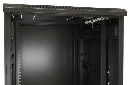 Hyperline TTB-4268-DD-RAL9004 Шкаф напольный 19-дюймовый, 42U, 2055x600х800 мм (ВхШхГ) Фото