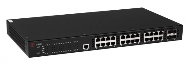 QSW-3310-28TX-POE-AC Управляемый стекируемый коммутатор уровня L3 с поддержкой PoE Фото