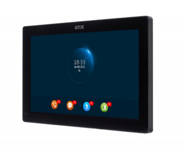 AT-I-M1012F/IW Black Цветной Wi-Fi домофон FHD с функцией DVR и AI Фото