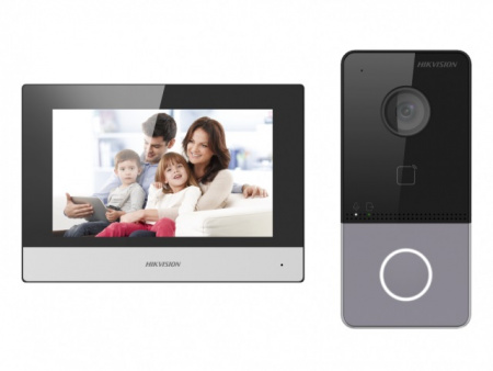 DS-KIS603-P(B) комплект IP видеодомофона с Wi-Fi Фото