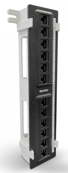 Hyperline PPW-12-8P8C-C5e Патч-панель настенная, 12 портов RJ-45(8P8C), категория 5е, с подставкой Фото