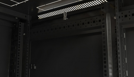 Hyperline TTB-4266-AS-RAL9004 Шкаф напольный 19-дюймовый, 42U, 2055x600х600 мм (ВхШхГ) Фото