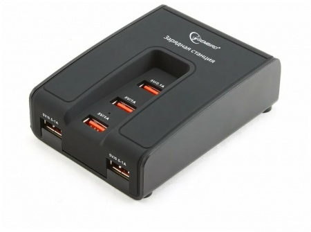 Зарядная станция Gembird MP3A-PC-02 220V-5V USB 5 портов, 5A суммарно Фото