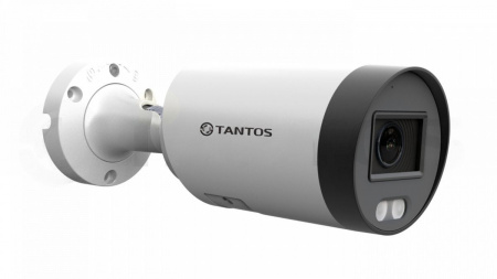 TSi-Px457FN IP видеокамера уличная цилиндрическая с  LED подсветкой белого цвета, 4-х мегапиксельная  Фото