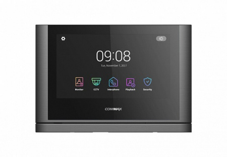 CDV-1024MA Темное Серебро Black Smog, Монитор видеодомофона 10 дюймов (сенсорный) Фото