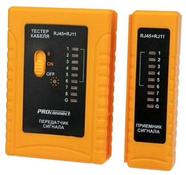 Тестер кабеля RJ-45+RJ-11 468 PROconnect Фото Тестер кабеля RJ-45+RJ-11 468 PROconnect Фото