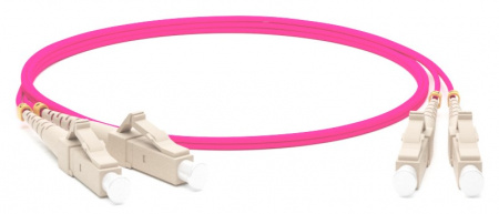 Hyperline FC-D2-504-LC/PR-LC/PR-H-5M-LSZH-MG Патч-корд волоконно-оптический (шнур) MM 50/125(OM4) Фото