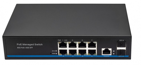 NS-SW-8G2G-PL Управляемый L2 PoE коммутатор Фото