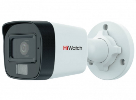 DS-T200A(B) (2.8mm) 2Мп уличная цилиндрическая HD-TVI камера с гибридной подсветкой EXIR/LED до 30/20м и встроенным микрофоном (AoC) Фото