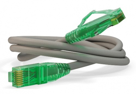 Hyperline PC-LPM-UTP-RJ45-RJ45-C6a-2M-LSZH-GY Патч-корд U/UTP, Cat.6a, 10G, LSZH, 2 м, серый Фото