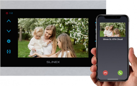 SL-07N Cloud (Silver+Black) Монитор домофона ветной Фото SL-07N Cloud (Silver+Black) Монитор домофона ветной Фото