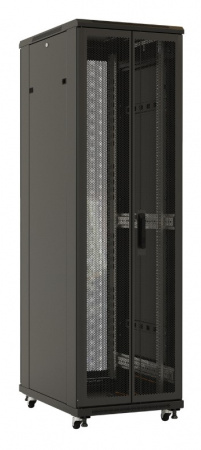 Hyperline TTB-4268-DD-RAL9004 Шкаф напольный 19-дюймовый, 42U, 2055x600х800 мм (ВхШхГ) Фото