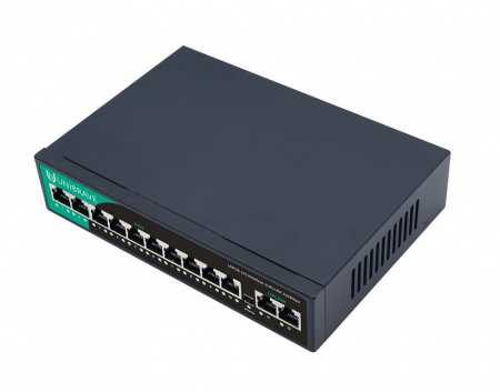 UB-SW-10F2F-120 Base Неуправляемый коммутатор Unibrave с поддержкой PoE на 10 портов Фото