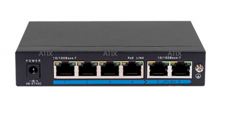 AT-NS-4P2-60 (B) 6 портовый РoЕ коммутатор неуправляемый Фото