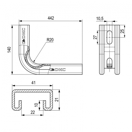 Легкая консоль DW основание 400 мм (BBC3040) Фото