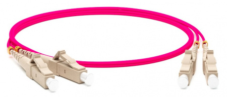 Hyperline FC-D2-504-LC/PR-LC/PR-H-3M-LSZH-MG Патч-корд волоконно-оптический (шнур) MM 50/125(OM4),  Фото