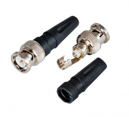 Разъем штекер BNC под винт с колпачком REXANT Фото