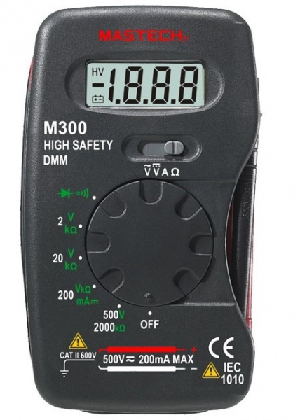 Портативный мультиметр M300 MASTECH Фото Портативный мультиметр M300 MASTECH Фото
