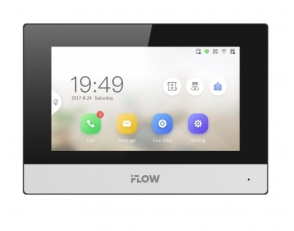 F-VI-3442HPE1 7“ гибридный IP видеодомофон Фото F-VI-3442HPE1 7“ гибридный IP видеодомофон Фото