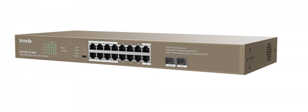 TEG1118P-16-250W Неуправляемый PoE-коммутатор 16GE+2SFP Фото