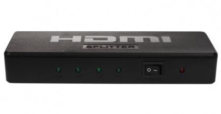 Делитель гнездо HDMI на 4 гнезда HDMI,  пластик  REXANT Фото