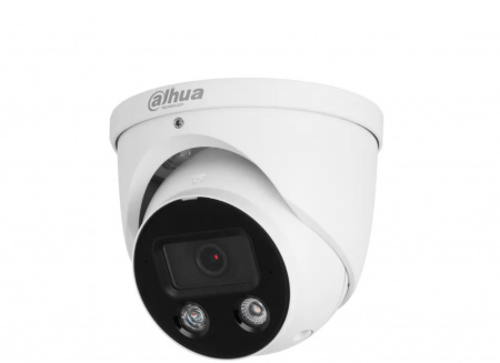 DH-IPC-HDW3449HP-AS-PV-0280B-S5 Уличная купольная IP-видеокамера Full-color с ИИ и активным сдерживанием 4Мп (2.8мм) Фото