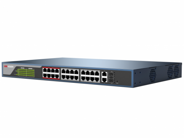 DS-3E1326P-E Веб-управляемый PoE-коммутатор Фото