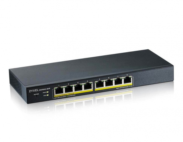 Smart L2 коммутатор PoE+ Zyxel GS1900-8HP [GS1900-8HP-EU0103F] Фото