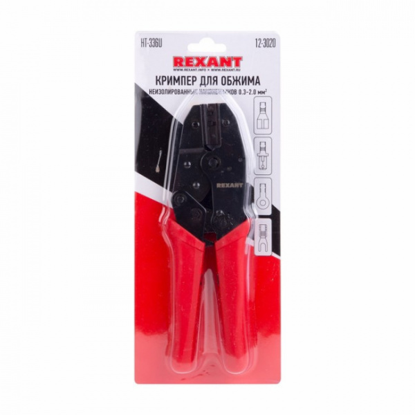 Кримпер для обжима автоклемм неизолированных  0.3 - 2.0 мм2  (HT-301 U)  (TL-336 U)  REXANT Фото Кримпер для обжима автоклемм неизолированных  0.3 - 2.0 мм2  (HT-301 U)  (TL-336 U)  REXANT Фото