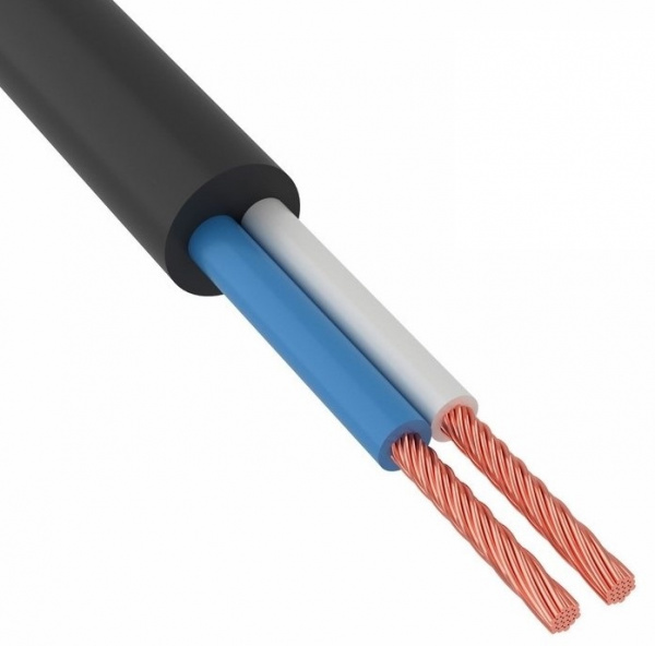 Провод соединительный ПВС 2х0,75 мм² 200 м черный ГОСТ 7399-97 Фото Провод соединительный ПВС 2х0,75 мм² 200 м черный ГОСТ 7399-97 Фото