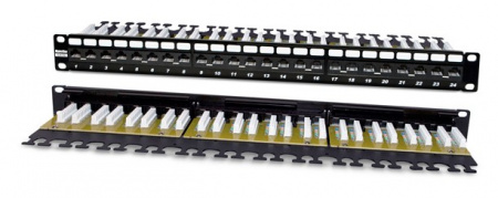 Hyperline PP2-19-24-8P8C-C6A-110D Патч-панель 19