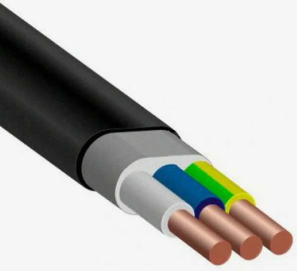 Кабель силовой ВВГнг(А) 3х2.5-0.660 плоский однопроволочный ТРТС Фото Кабель силовой ВВГнг(А) 3х2.5-0.660 плоский однопроволочный ТРТС Фото