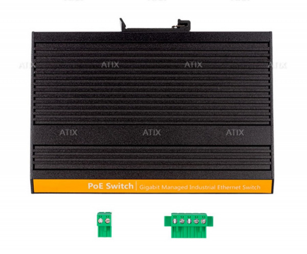 AT-NS-4GP-2GS/I-120 (F) 4 портовый промышленный РoЕ коммутатор Фото