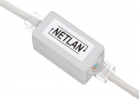 Кабельный соединитель NETLAN RJ45-RJ45 (8P8C), Кат.5e (Класс D), 100МГц, неэкранированный, белый, уп Фото