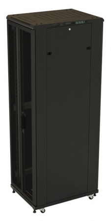 Hyperline TTB-4268-DD-RAL9004 Шкаф напольный 19-дюймовый, 42U, 2055x600х800 мм (ВхШхГ) Фото