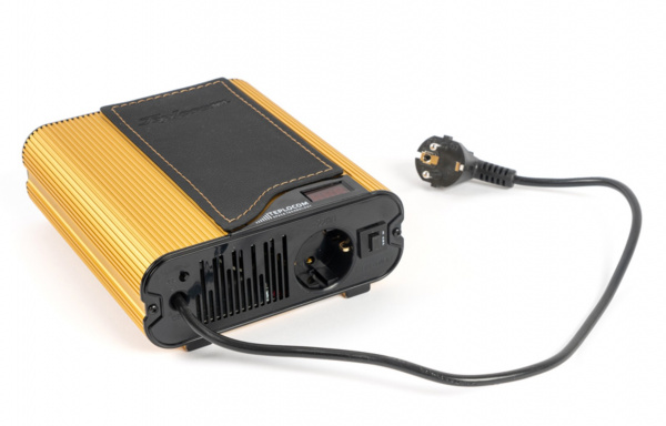 Стабилизатор TEPLOCOM ST-555-И Western gold black стаб 220 В 555 ВА Uвх.145-260В индикация алюм Фото Стабилизатор TEPLOCOM ST-555-И Western gold black стаб 220 В 555 ВА Uвх.145-260В индикация алюм Фото