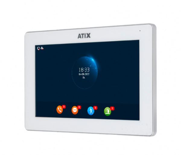 AT-I-M722F/IW White Цветной WIFI домофон FHD с IPS сенсорным экраном 7 дюймов Фото AT-I-M722F/IW White Цветной WIFI домофон FHD с IPS сенсорным экраном 7 дюймов Фото