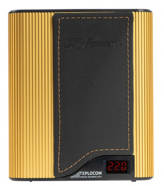 Стабилизатор TEPLOCOM ST-555-И Western gold black стаб 220 В 555 ВА Uвх.145-260В индикация алюм Фото Стабилизатор TEPLOCOM ST-555-И Western gold black стаб 220 В 555 ВА Uвх.145-260В индикация алюм Фото
