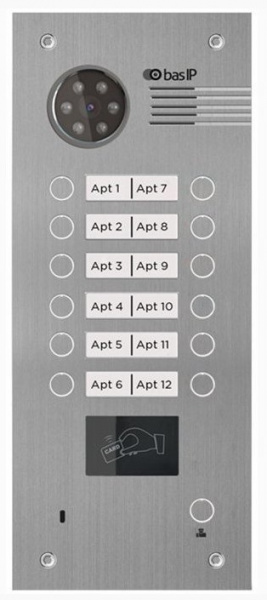 BA-12MD SILVER Вызывная панель на 12 абонентов Фото BA-12MD SILVER Вызывная панель на 12 абонентов Фото