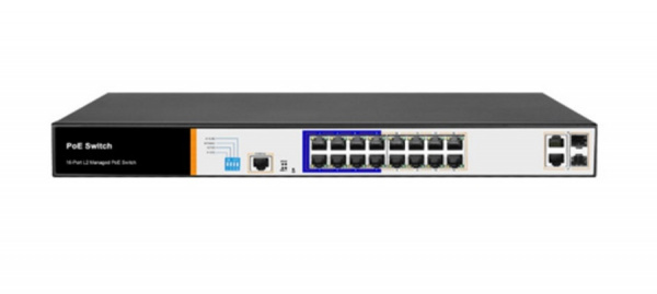 AT-NS-16P2G-2GS/L2-150 (F) 16 портовый РoЕ коммутатор L2 Фото